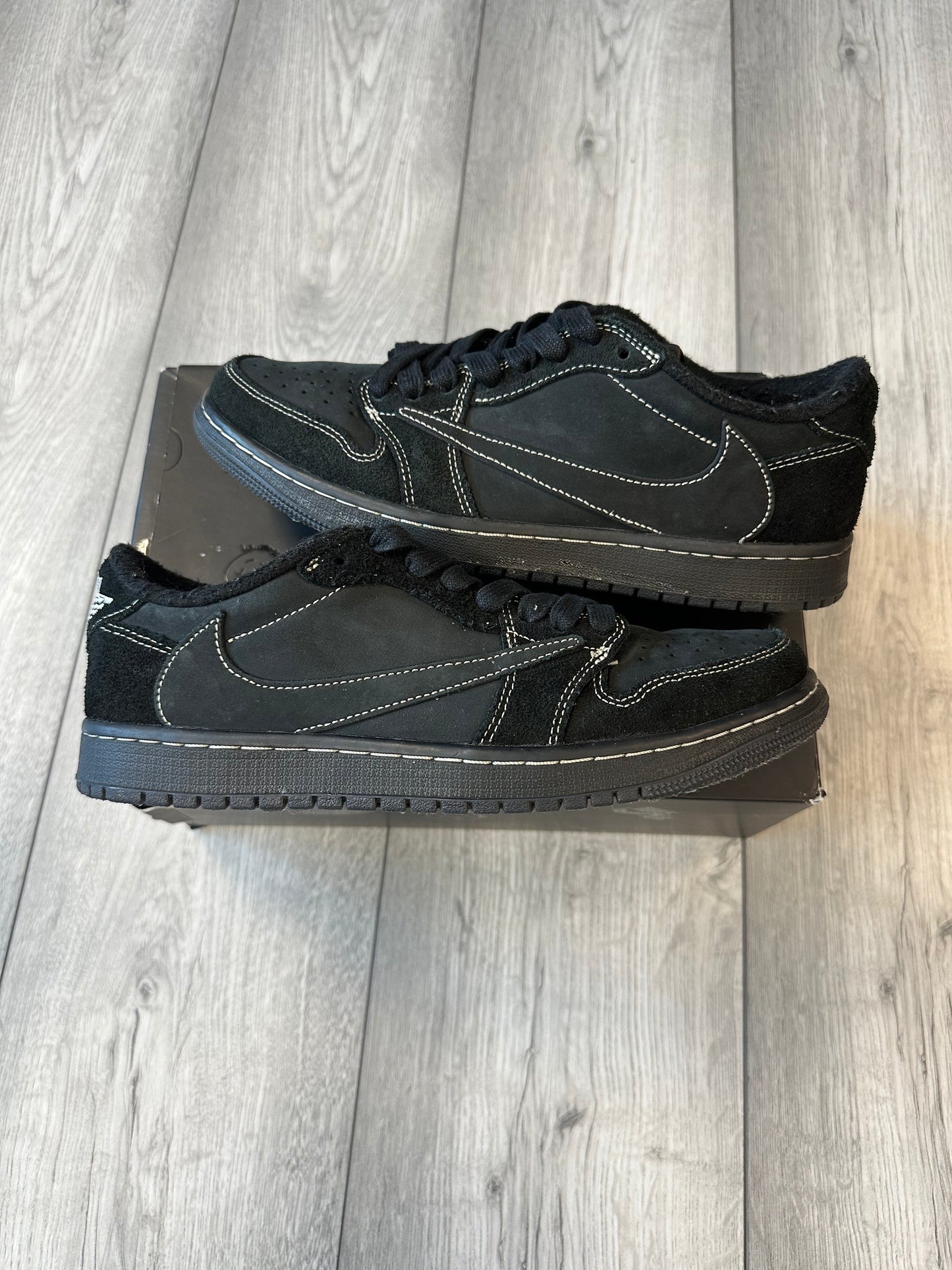 Travis Scott Jordan 1 Black Phantom Low
