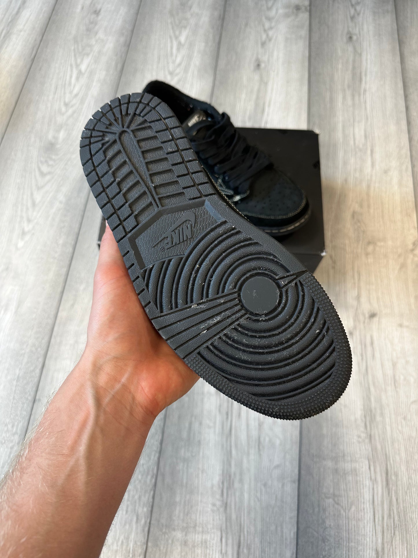 Travis Scott Jordan 1 Black Phantom Low