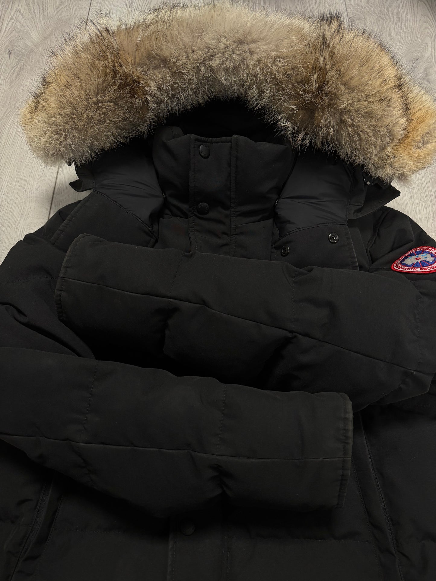 Canada Goose Black Wyndham Parka (M)
