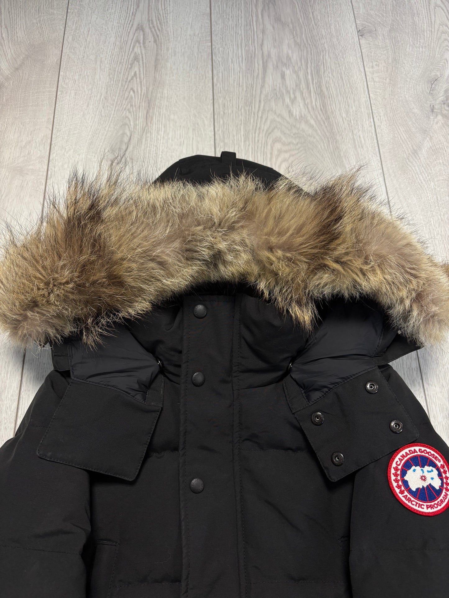 Canada Goose Black Wyndham Parka (XS)