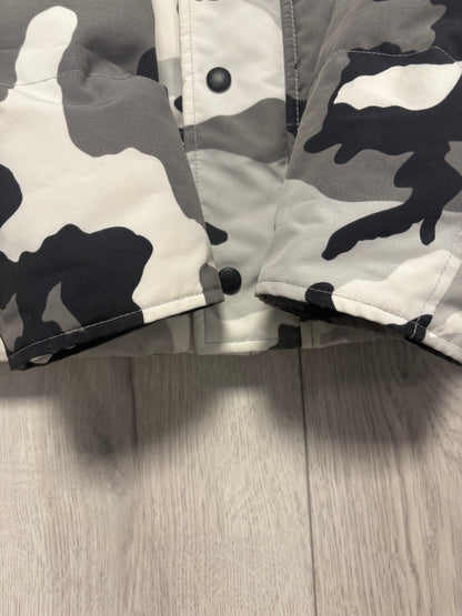Canada Goose Snow Camo Black Badge Wyndham Parka (S)