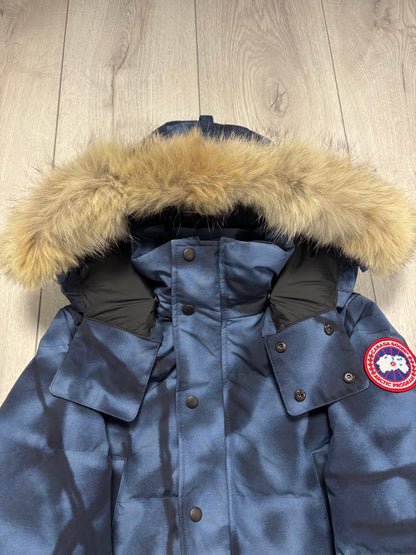 Canada Goose Blue Abstract Wyndham Parka (XS)