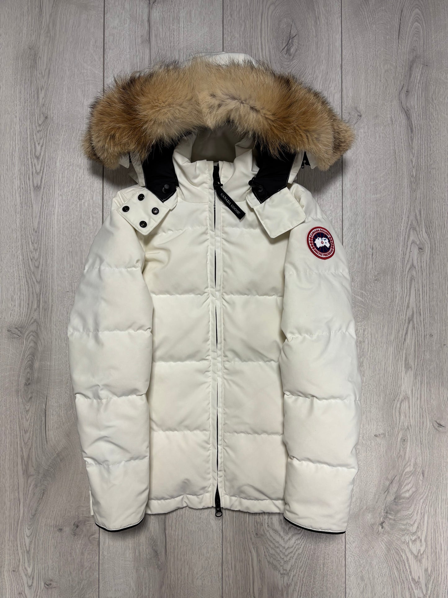 Canada Goose White Chelsea Women’s Parka