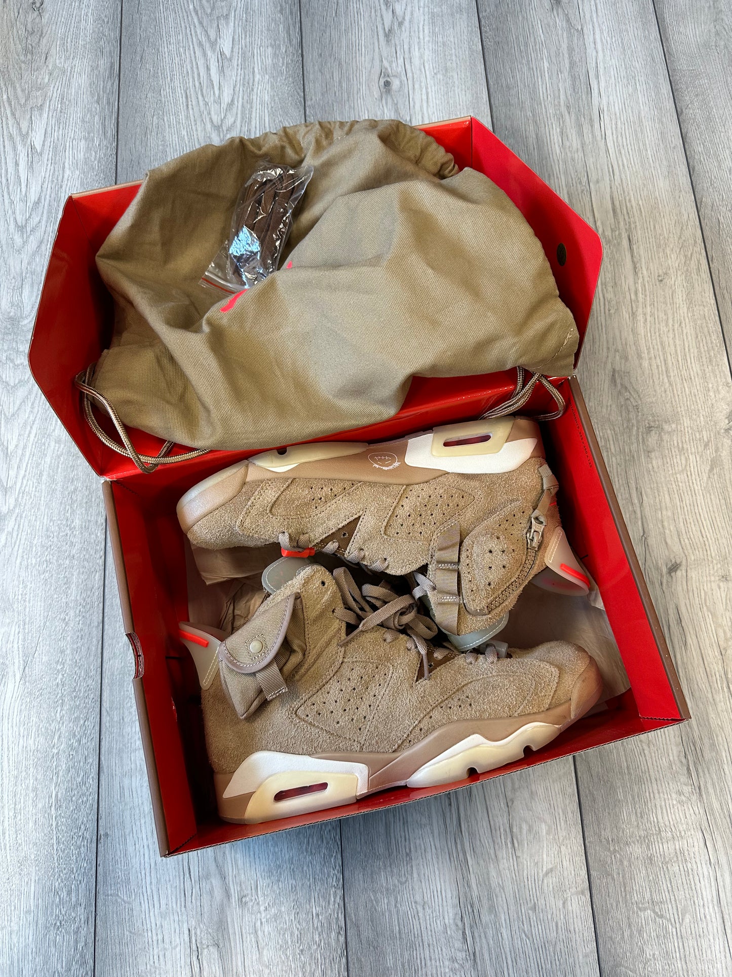 Travis Scott Jordan 6 Khaki