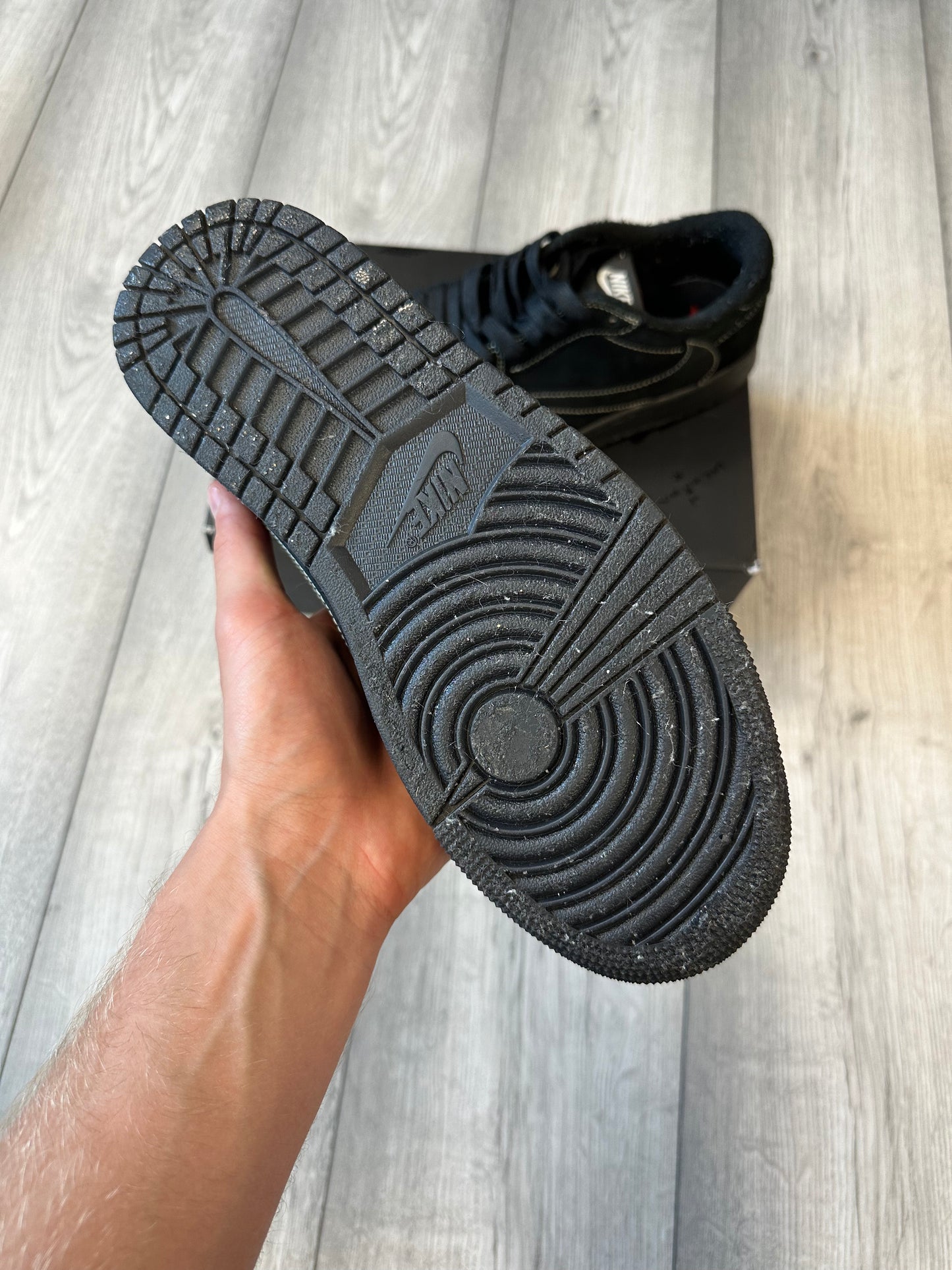 Travis Scott Jordan 1 Black Phantom Low